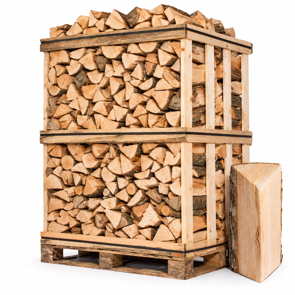 Bois de chauffage premium 25 cm – palette de 3 stères