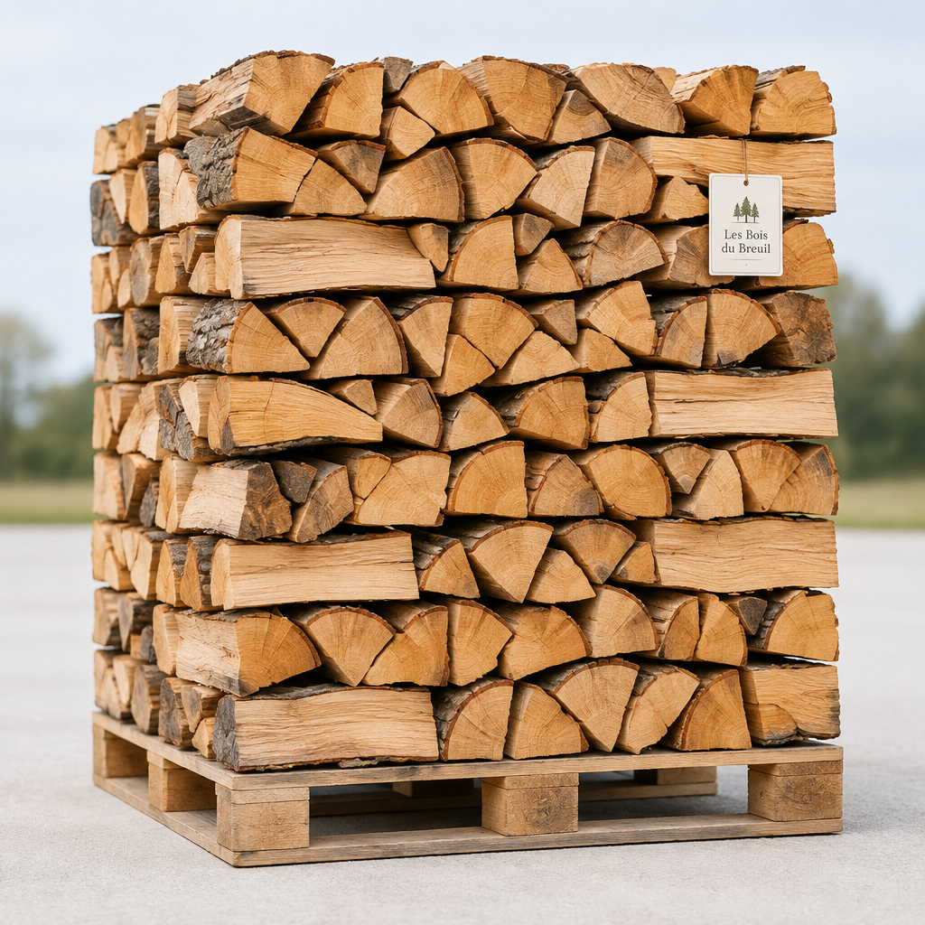 Palette de bois de chauffage 40 cm – 3 stères – Les Bois du Breuil