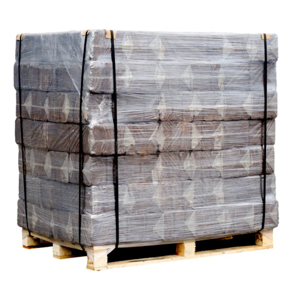 Bûches Densifiées de Nuit – Bois Compressé Longue Durée – Palette 1 Tonne (84 packs)