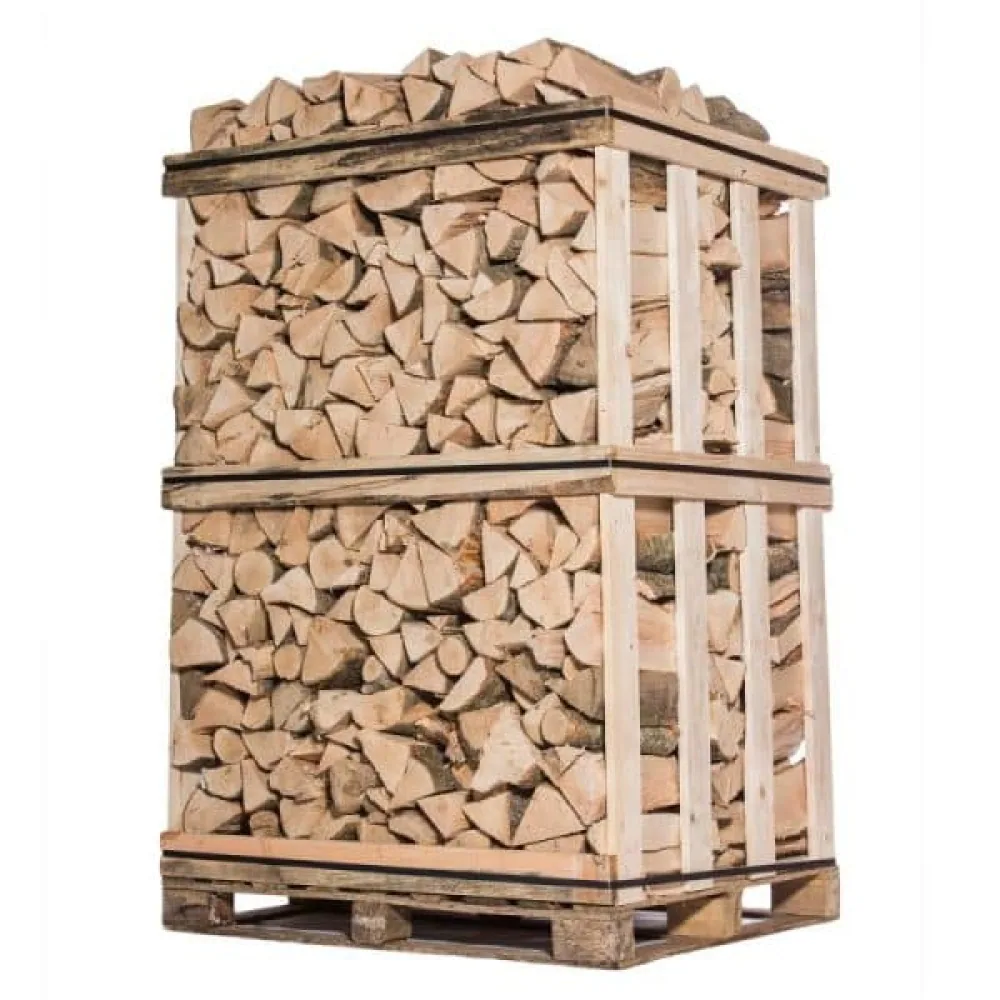 Caisse de Bois de Chauffage – 25 cm – Mélange de Bois Durs – 2 m³ (≈ 3 stères)